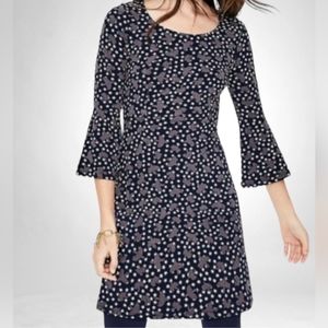 Boden Miriam Starry Bird Print Dress